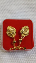 Lady Fancy Gold Ear Top Glossy Finish