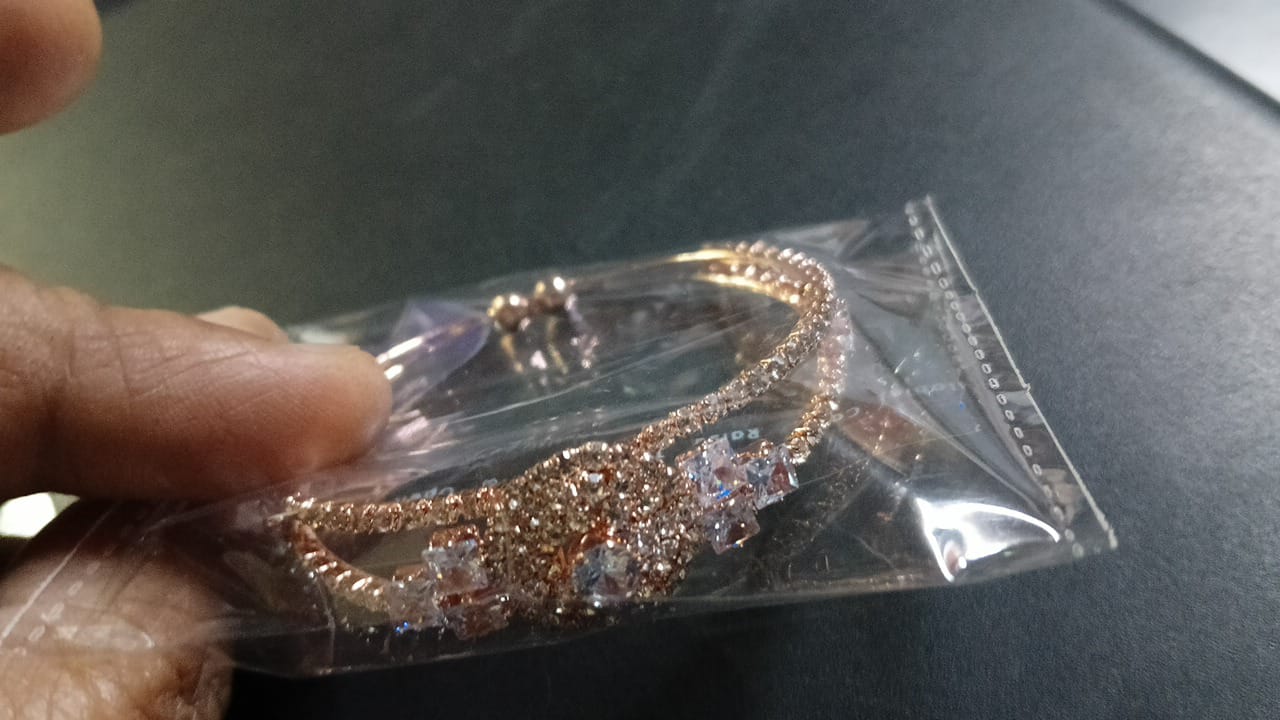 Lady Fancy Wide Diamond Braclet